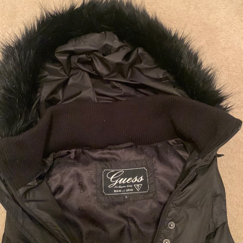 Guess hooded Puffer Vest Medium
